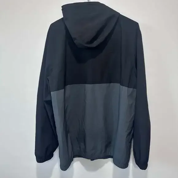 Voyager Men's Micro Ripstop Water Resistant Hooded Jacket Gray/Black, Sz XL - Picture 4 of 5